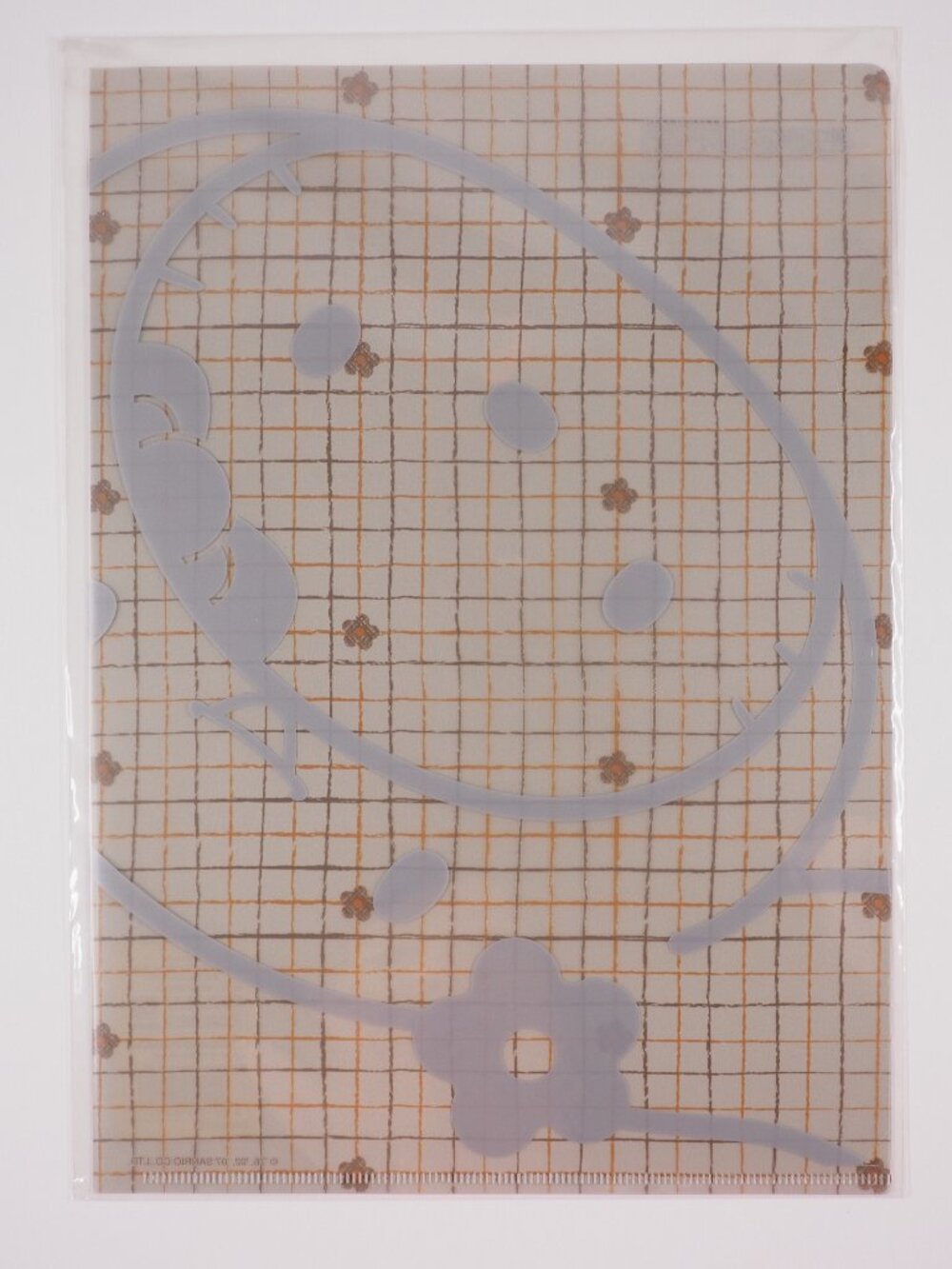Sanrio Japan Hello Kitty Vintage Clearfile Clear File Puriland Gray